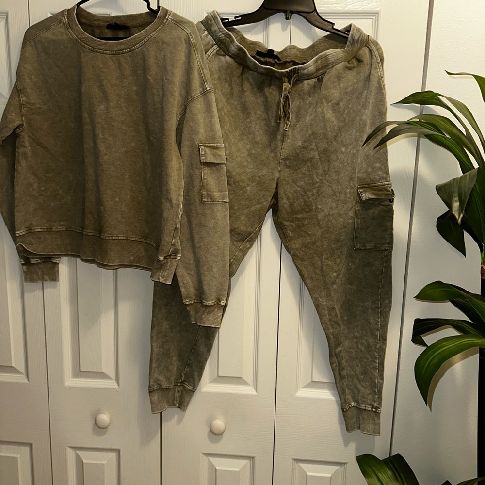 Olive Green Jogger Set